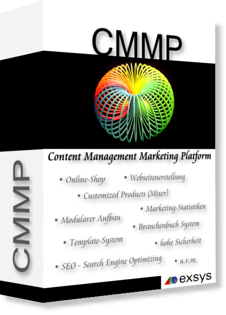 Onlineshop CMMP-Karton (Content Management Marketing Plattform)